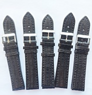 černý řemen 20mm se stříbřitou sponou