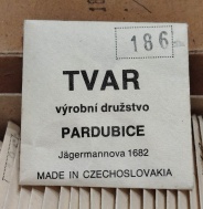 Sklíčko TVAR PARDUBICE rozmer 186.