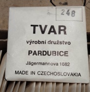 Sklíčko TVAR PARDUBICE rozmer 248 .