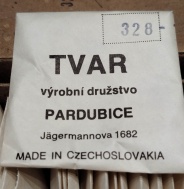 Sklíčko TVAR PARDUBICE rozmer 328 .