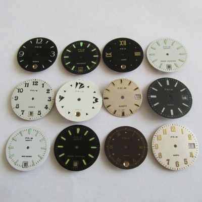 Číselníky na hodinky Prim Quartz - zajímavé - 12 kusů