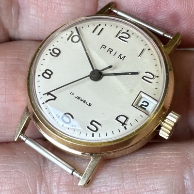 Prim dámske elegantné pozlátené cal. 68