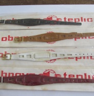 OBNOVA TEPLICE - DOBOVÉ ŘEMÍNKY NA HODINKY - 4 KUSY V PŮVODNÍM BALENÍ