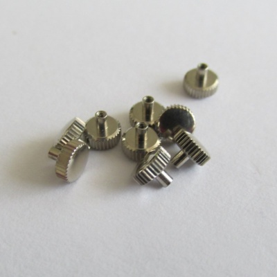 Korunky na hodinky Prim Elegant - 5 kusů - nepoužité - chromované