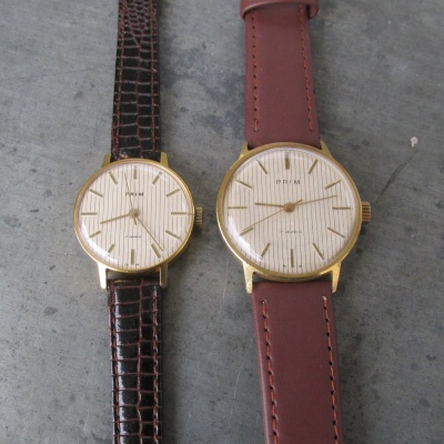 PRIM PYŽAMA VE ZLACENÝCH POUZDRECH -  PÁNSKÉ + DÁMSKÉ - PO SERVISU U HODINÁŘE