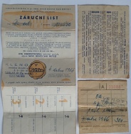 Záruční list PRIM z roku 1966