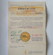 Záruční list 015 060