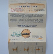 Záruční list 50 044 1