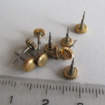 KORUNKY NA DÁMSKÉ HODINKY PRIM - ZLACENÉ - 10 KUSŮ, č.2