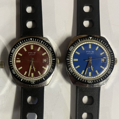 PRIM hodinky PS2 modré , červené 