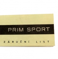 Záruční list k PRIM SPORT.