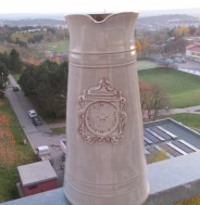 Džbán - reklamní keramický džbánek - sběratelská rarita