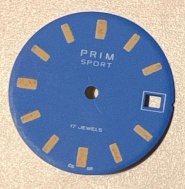 Modrý číselník Prim sport