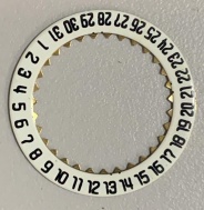 Datumový věnec s datumem na 6