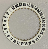 Datumový věnec s datumem na 6