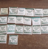 SKLÍČKA NA NÁRAMKOVÉ HODINKY - BROUŠENÁ - SAPHIR - 20 KUSŮ - SAFÍROVÁ