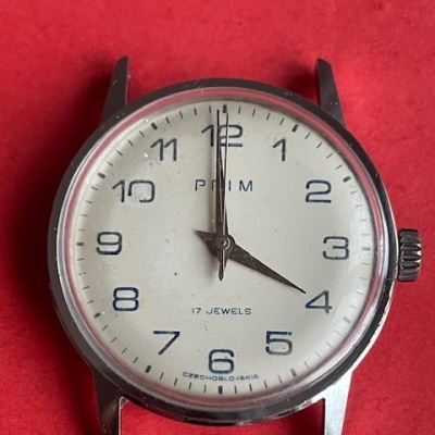 Prim 17jewels modré čísla 