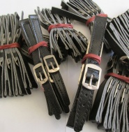 DOBOVÉ ŘEMÍNKY NA HODINKY - ČERNÉ - 10+12mm - 100 KUSŮ !!!