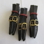 DOBOVÉ ŘEMÍNKY NA HODINKY - ČERNÉ SE ZLATOU SPONOU - 12mm - 30 KUSŮ 