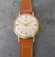 Hodinky Prim Incabloc - typ 66 129 3 z roku 1966, zlacené pouzdro