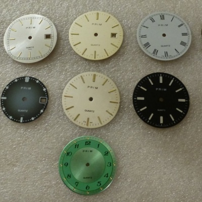 PRIM - QUARTZ, 11 ks originál, NOS číselník nepoužité