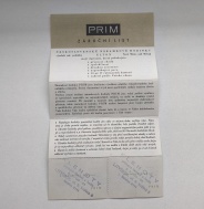 Prim záruční list