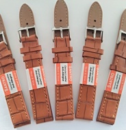 světle hnědý řemen 17mm se stříbřitou sponou !!!