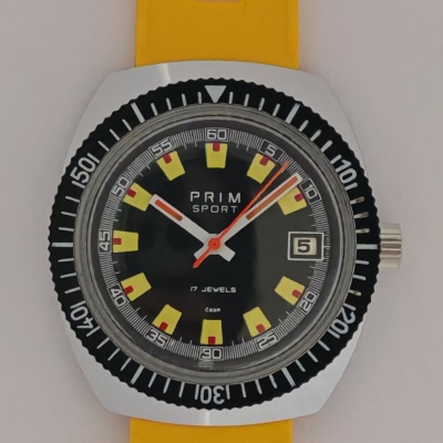 Prim Sport 2, kal. 64, Humberto ,,žluté", 17 Jewels, !!!KRÁSNÝ STAV!!!