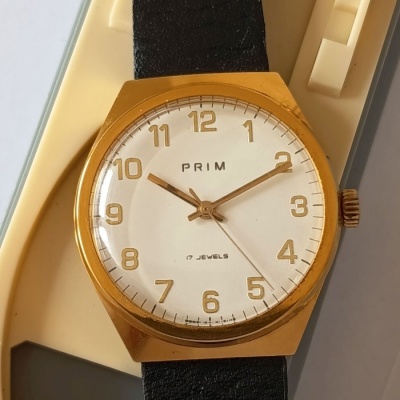 ! PRIM pánské hodinky v krabičce - krásný stav !