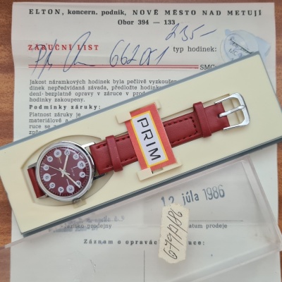 PRIM „Berušky“, krabička a zár. list