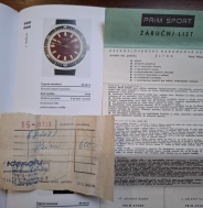 Záruční list PS2 červené 