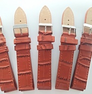 hnědý řemen 18mm se stříbřitou sponou !!!