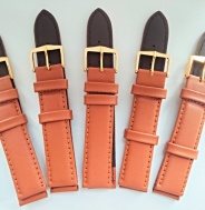 hnědý řemen 18mm se zlacenou sponou !!!