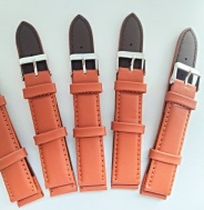 hnědý řemen 18mm se stříbřitou sponou !!!