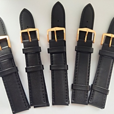 černý řemen 18mm se zlacenou sponou !!!