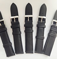 černý řemen 18mm se stříbřitou sponou !!!