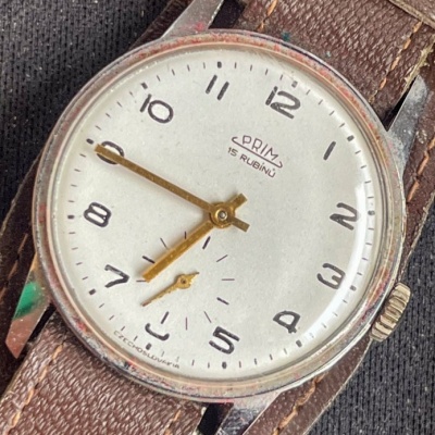 Prim Padesátky - servisní ciferník i ručky