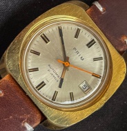 Prim Automati  21 jewels zlatá kostka suburst