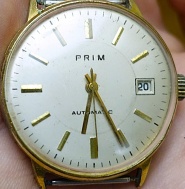  PRIM - AUTOMATIC - BAUHAUS - Zlacené pouzdro - FUNKČNÍ