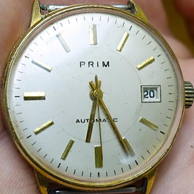 HODINKY PRIM - AUTOMATIC - BAUHAUS - Zlacené pouzdro - FUNKČNÍ