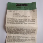 Prim Sport záruční list