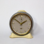 budík Prim Silent B90, funkční, šedý