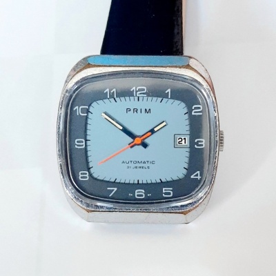 PRIM >AUTOMATIC 21 JEWELS< - ŠEDÉ