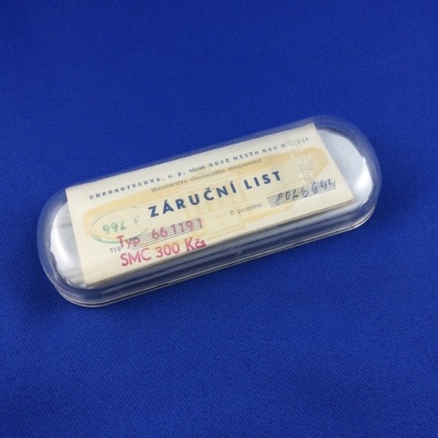 Stará krabička PRIM so záručným listom