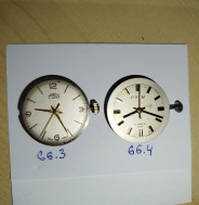 Strojček Prim kaliber 66.3 a 66.4