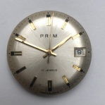 Prodám funkční strojek PRIM kalibr 68.4 po servisu s číselníkem a ručkama