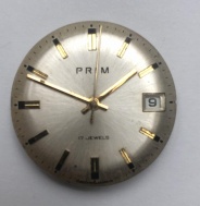 Prodám funkční strojek PRIM kalibr 68.4 po servisu s číselníkem a ručkama