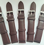 tmavě hnědý řemen 18mm se stříbřitou sponou !!!