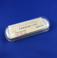 Stará krabička PRIM so záručným listom