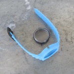 ORIGINÁLNÍ DOBOVÝ INTEGRÁLNÍ PLASTOVÝ ŘEMÍNEK + KAPSLE SE SKLEM NA HODINKY PRIM